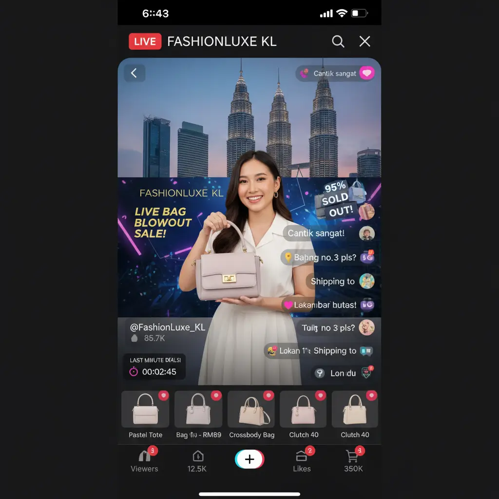 TikTok live selling Malaysia